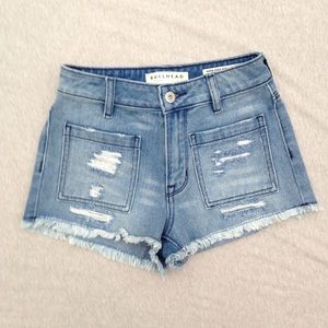 Bullhead "Super High-Rise Shorty" shorts, size 00